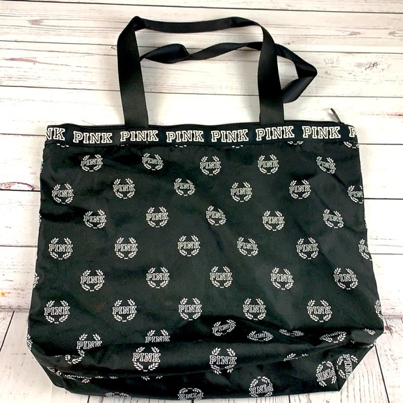 Victorias Secret "PINK" black tote - Picture 2 of 11